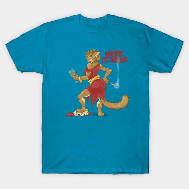 Were Cougar T-Shirt by majanation